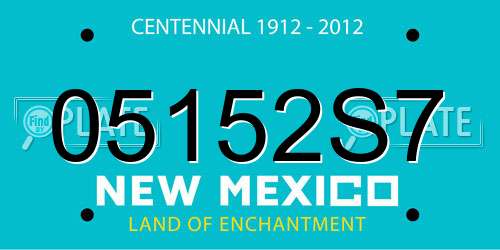 05152S7 New Mexico License Plate