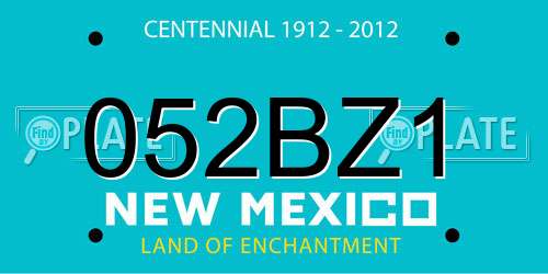 052BZ1 New Mexico License Plate