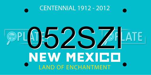 052SZI New Mexico License Plate