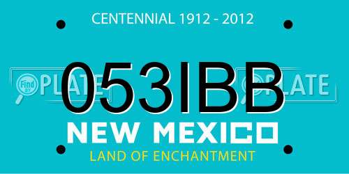 053IBB New Mexico License Plate