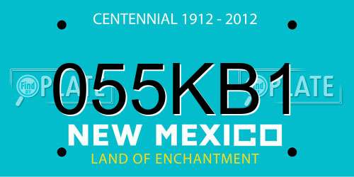 055KB1 New Mexico License Plate