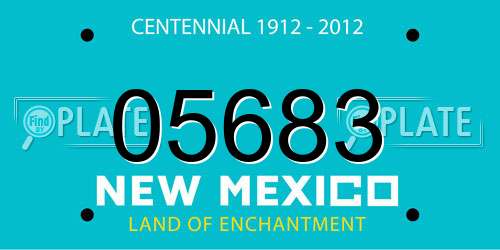 05683 New Mexico License Plate