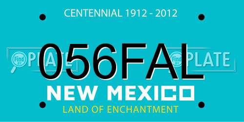 056FAL New Mexico License Plate