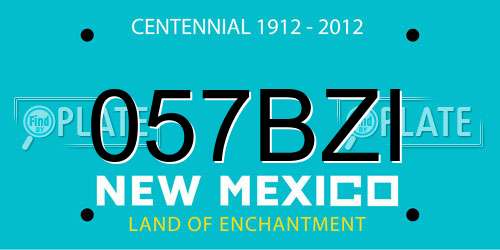 057BZI New Mexico License Plate