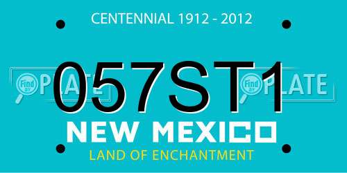 057ST1 New Mexico License Plate