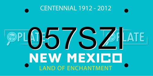 057SZI New Mexico License Plate