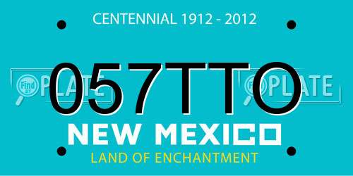 057TTO New Mexico License Plate