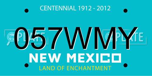 057WMY New Mexico License Plate
