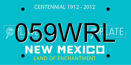 059WRL New Mexico License Plate
