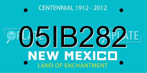 05IB282 New Mexico License Plate