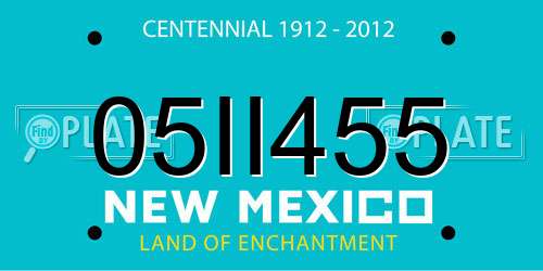 05II455 New Mexico License Plate