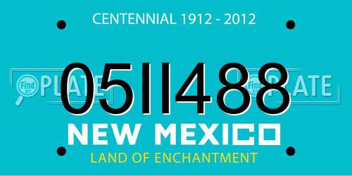 05II488 New Mexico License Plate