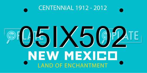 05IX502 New Mexico License Plate