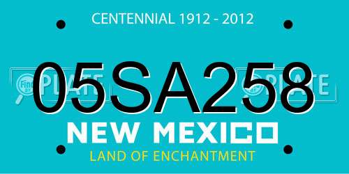 05SA258 New Mexico License Plate