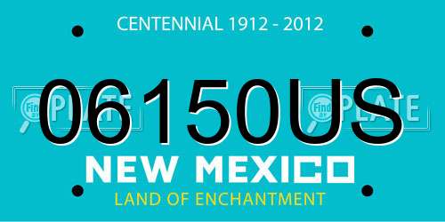 06150US New Mexico License Plate