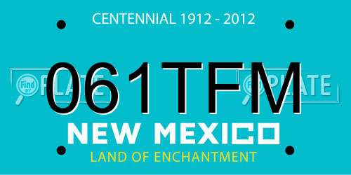 061TFM New Mexico License Plate