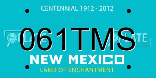 061TMS New Mexico License Plate