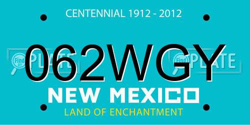 062WGY New Mexico License Plate