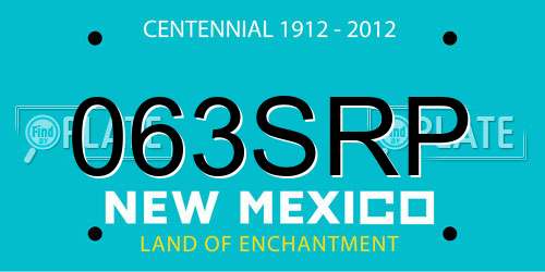 063SRP New Mexico License Plate