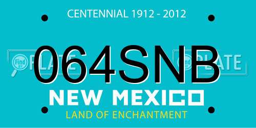 064SNB New Mexico License Plate
