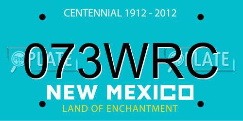 073WRC New Mexico License Plate