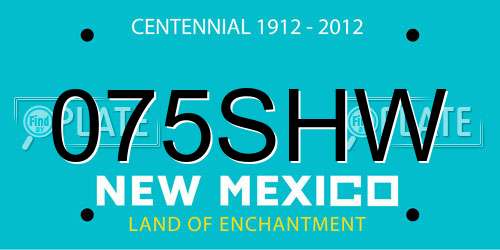 075SHW New Mexico License Plate