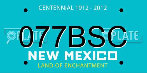 077BSC New Mexico License Plate