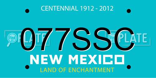 077SSC New Mexico License Plate