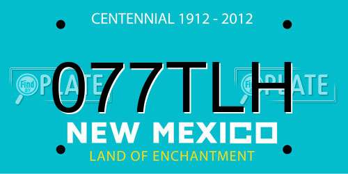 077TLH New Mexico License Plate