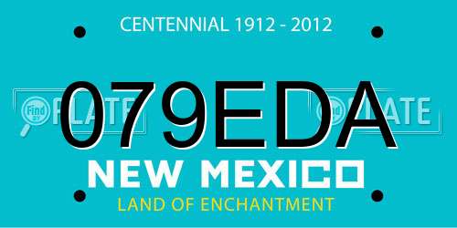 079EDA New Mexico License Plate