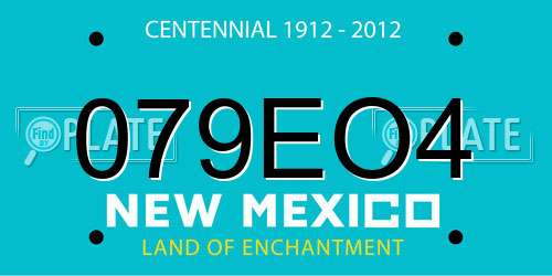 079EO4 New Mexico License Plate