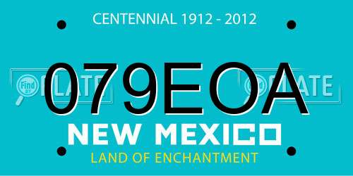 079EOA New Mexico License Plate