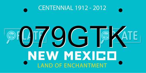 079GTK New Mexico License Plate