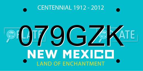 079GZK New Mexico License Plate