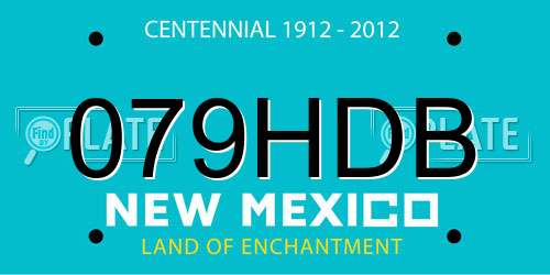 079HDB New Mexico License Plate