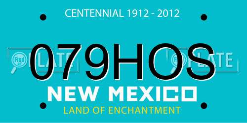 079HOS New Mexico License Plate