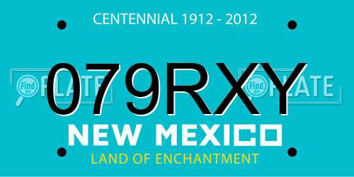 079RXY New Mexico License Plate