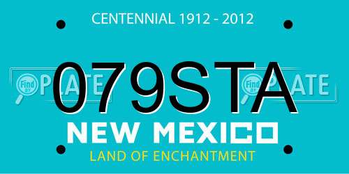 079STA New Mexico License Plate