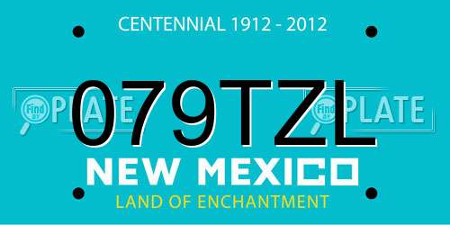 079TZL New Mexico License Plate