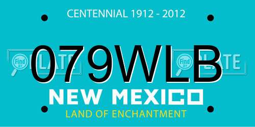 079WLB New Mexico License Plate