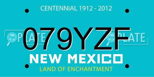 079YZF New Mexico License Plate