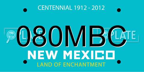 080MBC New Mexico License Plate