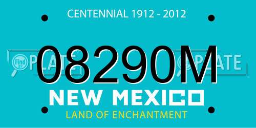 08290M New Mexico License Plate