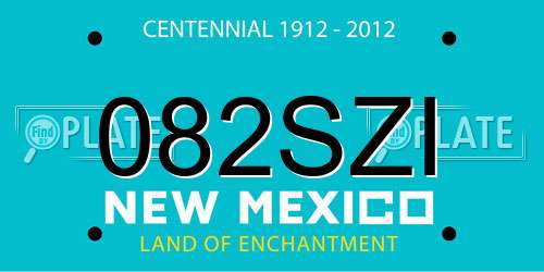 082SZI New Mexico License Plate