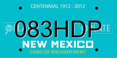 083HDP New Mexico License Plate