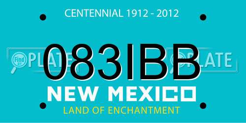 083IBB New Mexico License Plate