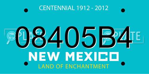 08405B4 New Mexico License Plate