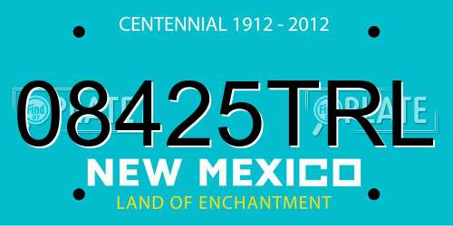 08425TRL New Mexico License Plate
