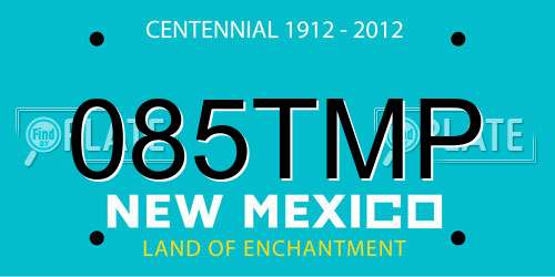085TMP New Mexico License Plate