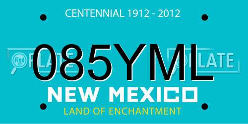 085YML New Mexico License Plate